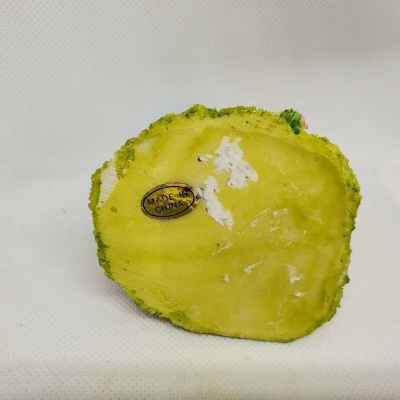 Bunny Sitting On Grass With Pink Book Ceramic/Porcelain Shelf Sitter Home Décor - Picture 6 of 12